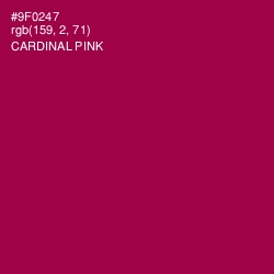 #9F0247 - Cardinal Pink Color Image