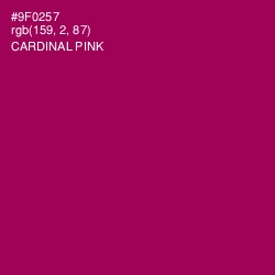 #9F0257 - Cardinal Pink Color Image
