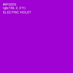 #9F02D3 - Electric Violet Color Image