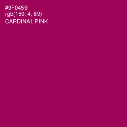 #9F0459 - Cardinal Pink Color Image