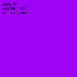 #9F04F7 - Electric Violet Color Image