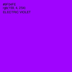 #9F04FE - Electric Violet Color Image