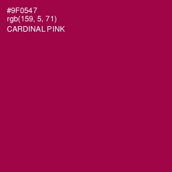 #9F0547 - Cardinal Pink Color Image