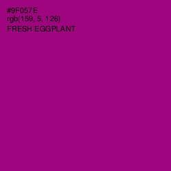 #9F057E - Fresh Eggplant Color Image