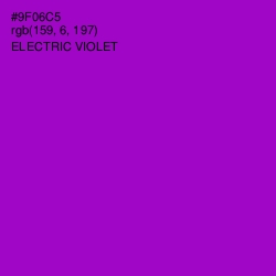 #9F06C5 - Electric Violet Color Image