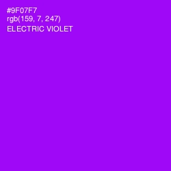 #9F07F7 - Electric Violet Color Image