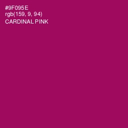 #9F095E - Cardinal Pink Color Image