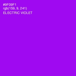 #9F09F1 - Electric Violet Color Image