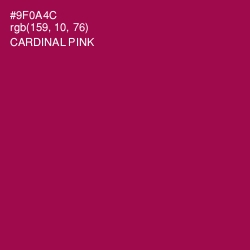 #9F0A4C - Cardinal Pink Color Image