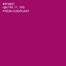#9F0B67 - Fresh Eggplant Color Image