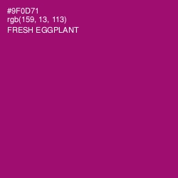 #9F0D71 - Fresh Eggplant Color Image