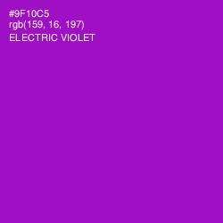 #9F10C5 - Electric Violet Color Image