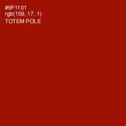 #9F1101 - Totem Pole Color Image