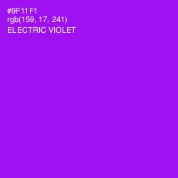#9F11F1 - Electric Violet Color Image