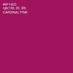 #9F145D - Cardinal Pink Color Image