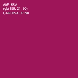 #9F155A - Cardinal Pink Color Image