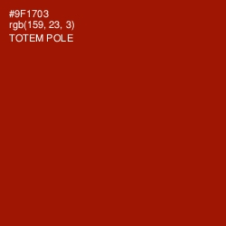 #9F1703 - Totem Pole Color Image