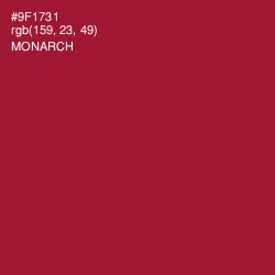 #9F1731 - Monarch Color Image