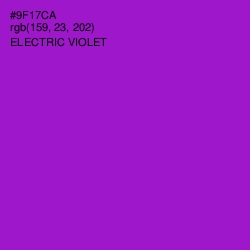 #9F17CA - Electric Violet Color Image