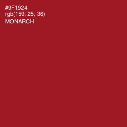 #9F1924 - Monarch Color Image