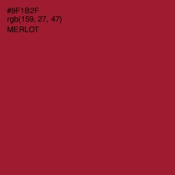 #9F1B2F - Merlot Color Image