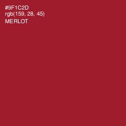 #9F1C2D - Merlot Color Image