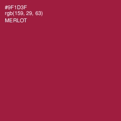 #9F1D3F - Merlot Color Image