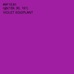 #9F1EA1 - Violet Eggplant Color Image