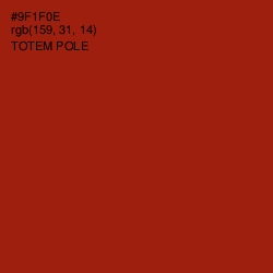 #9F1F0E - Totem Pole Color Image