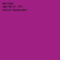 #9F1F83 - Violet Eggplant Color Image