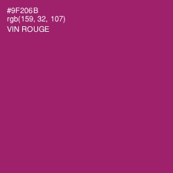 #9F206B - Vin Rouge Color Image