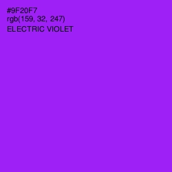 #9F20F7 - Electric Violet Color Image