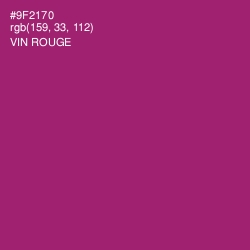 #9F2170 - Vin Rouge Color Image