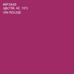 #9F2A65 - Vin Rouge Color Image