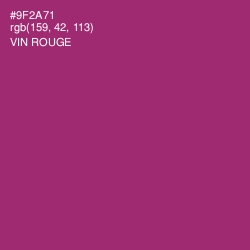 #9F2A71 - Vin Rouge Color Image