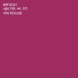 #9F2C61 - Vin Rouge Color Image