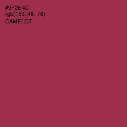 #9F2E4C - Camelot Color Image