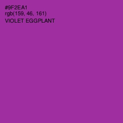 #9F2EA1 - Violet Eggplant Color Image