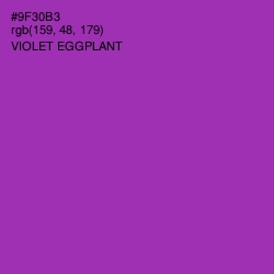 #9F30B3 - Violet Eggplant Color Image