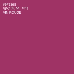 #9F3365 - Vin Rouge Color Image