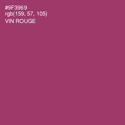 #9F3969 - Vin Rouge Color Image