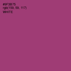 #9F3B75 - Vin Rouge Color Image