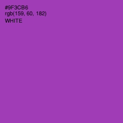 #9F3CB6 - Vivid Violet Color Image