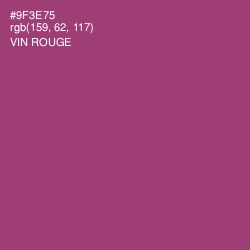 #9F3E75 - Vin Rouge Color Image