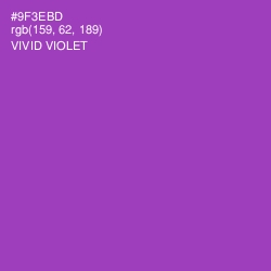 #9F3EBD - Vivid Violet Color Image