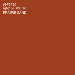 #9F3F20 - Prairie Sand Color Image