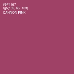 #9F4167 - Cannon Pink Color Image