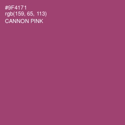 #9F4171 - Cannon Pink Color Image