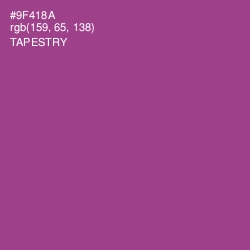 #9F418A - Tapestry Color Image