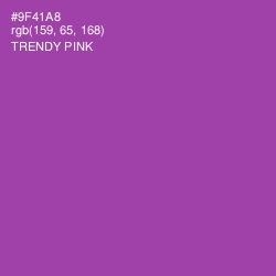 #9F41A8 - Trendy Pink Color Image